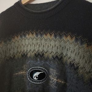 Vintage x Mariner Swordfish Embroidered Velvet Print Sweatshirt